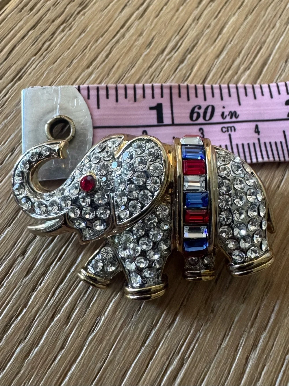 Baguette Elephant Pin/Brooch